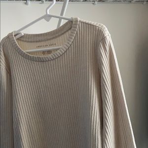 American Eagle Ribbed Long Sleeve Shirt